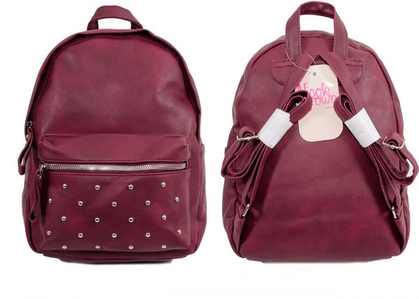 JBFB202 WINE PU BACKPACK