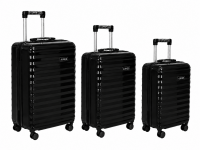 AP-2301 Black 3-Pieces Hard Shell Travel Luggage Set