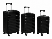 AP-2301 Black 3-Pieces Hard Shell Travel Luggage Set