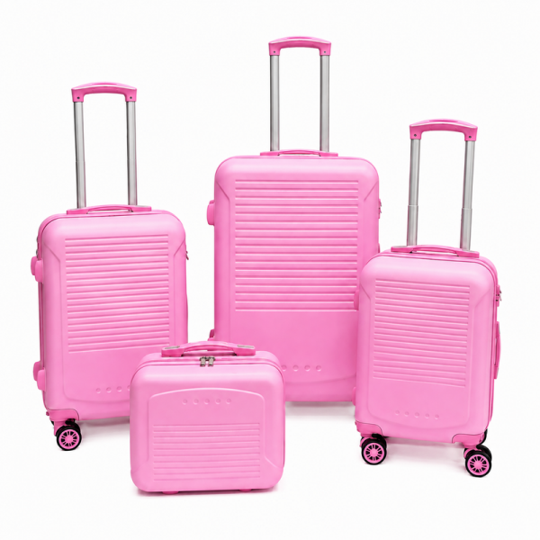 T-HC-716 SET OF 4 Pink Premium Hard Shell Suitcases