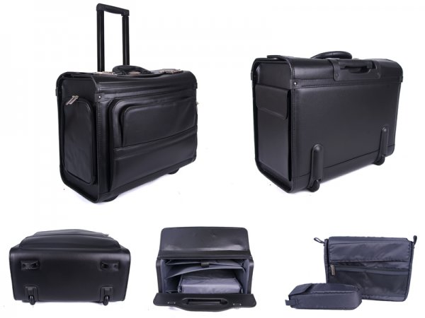 PC7103 WHEELED PILOT CASE 17.3” LAPTOP BAG B078