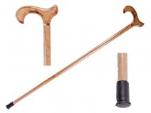 2883 Wooden Walking Stick with Natural Stain TAN