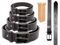 2762 BLACK 1.5'' ALL SIZE BELT WITH GUN METAL BUCKLE BOX OF 12
