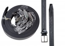 2726 BLACK 1.25" BELT WITH STITCH & EMBOSS DOZEN