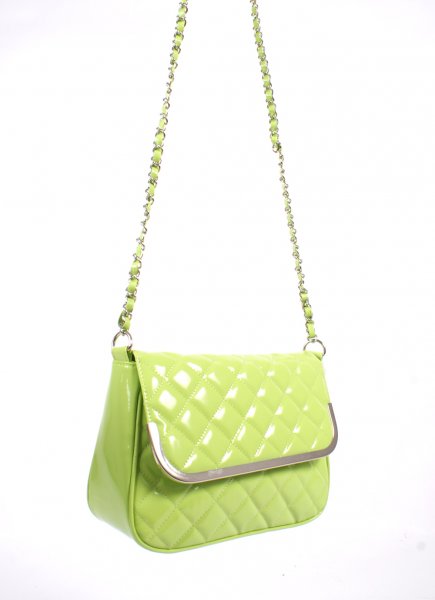 CHLOE-PATENT GREEN