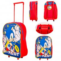 1000ET38-2202 RED/BLUE SONIC KIDS PREMIUM FABRIC FOLDING TROLLEY