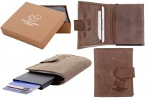 RL 9001 BROWN RFID C-SECURE CASE WALLET