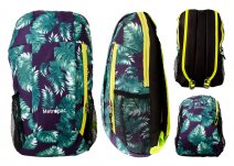 LL-160 FLORAL GREEN POLYESTER BACKPACK