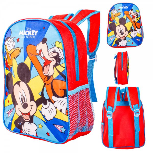 25431 RED/BLUE PREMIUM STANDARD MICKEY/FRIENDS KIDS BACKPACK