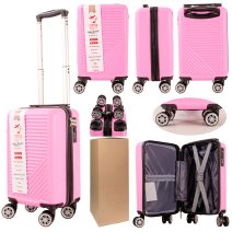 T-HC-US-04 PINK 15.7'' BOX/4 UNDER-SEAT CABIN-SIZE SUITCASE
