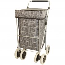 ST-SIX-01 GREY G 6-WHEEL SHOPPING TROLLEY