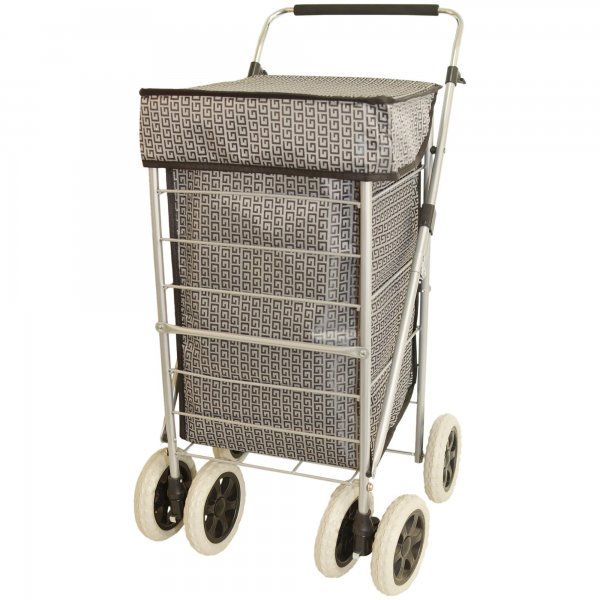 ST-SIX-01 GREY G 6-WHEEL SHOPPING TROLLEY