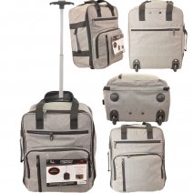 TR-002 GREY EASYJET UNDERSEAT CABIN SIZE 2-WHEELED BAG