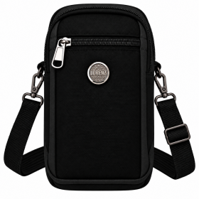 LL-93 Black Polyester Shoulder Bag (New)