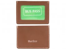 SMALL BUS PASS BROWN