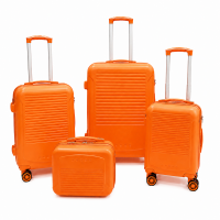 T-HC-716 SET OF 4 Orange Premium Hard Shell Suitcases T-HC-716 SET OF 4 Orange Premium Hard Shell Suitcases