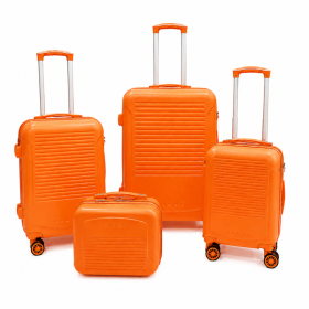 T-HC-716 SET OF 4 Orange Premium Hard Shell Suitcases