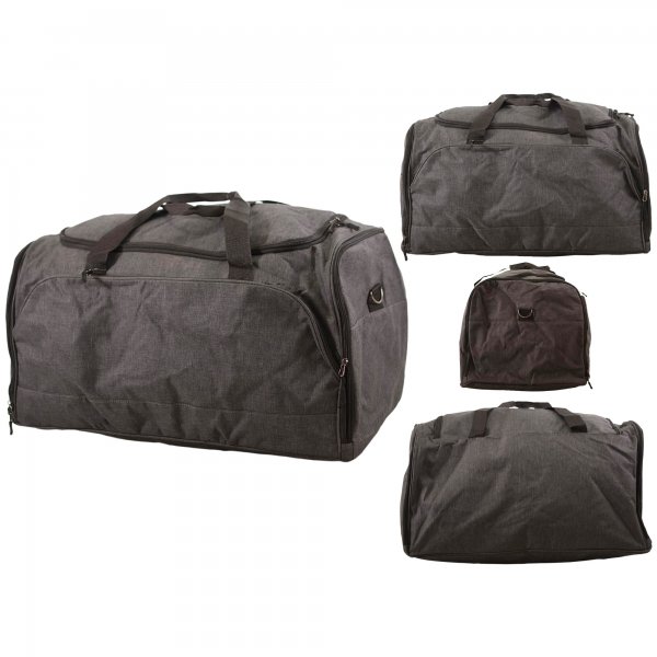 TB-214 GREY SHOULDER TRAVEL BAG