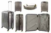 5164 ANTHRACITE 26'' TRAVEL TROLLEY LUGGAGE SUITCASE