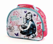 B13303 (K7) - Kids Lunchbag Pink/ Sky Blue Hannah Montana G099