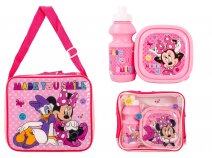 24533 PINK MINNIE 3 PCS LUNCHBOX