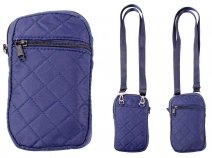 GRACE 122 NAVY QUILTED PHONE BAG