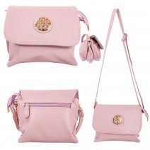 JBFB324 PINK PU SHOULDER BAG