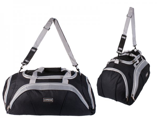 2630 Black/Grey 20" Holdall with Front Pocket & Side Pocket