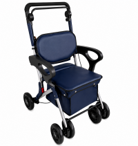 6981 Navy Light Weight Shopping Trolley with Seat 6981 Navy Light Weight Shopping Trolley with Seat