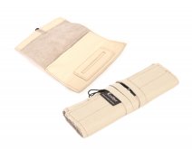 LEATHER STRING TOBACCO POUCH CREAM