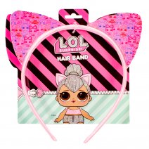 2422-8554 LOL HAIR CLIP WITH PINK PRINTED EARS