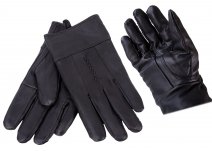 X043 Black Leather Gloves One Size