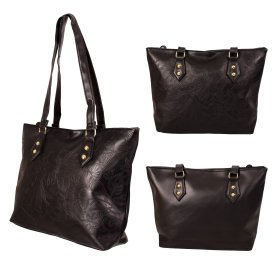 5709 BLACK LORENZ HANDBAG