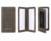 0994 White Folding Slimline Leather Travel Card Holder 0994 White Folding Slimline Leather Travel Card Holder