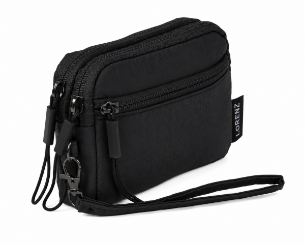 2299 Black Two Top Zip Compartments