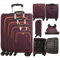 AR721 PURPLE TRAVEL TROLLEY SET OF 4