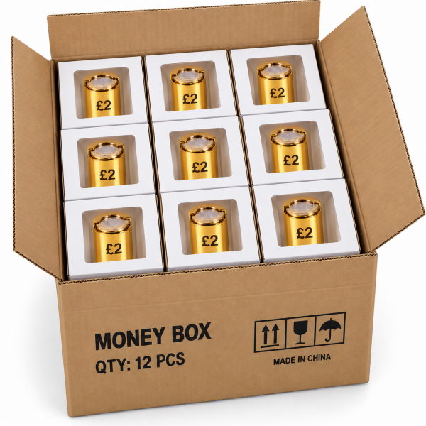 8607-Box of 12 £2 Gold Coin Holder