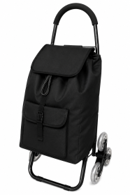 6953 Jet Black Trolley 6 Wheels Stair Climber