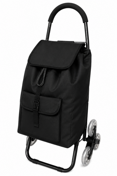 6953 Jet Black Trolley 6 Wheels Stair Climber