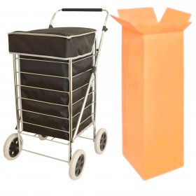 ST-FOUR-01 BLACK ASSORTED 4 WHEEL TROLLEY BOX OF 4