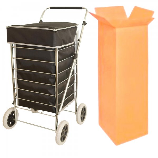 ST-FOUR-01 BLACK ASSORTED 4 WHEEL TROLLEY BOX OF 4