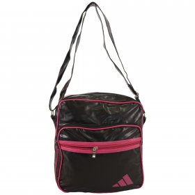 HB-PV-A-02 BLACK/PINK FAUX LEATHER HANDBAG