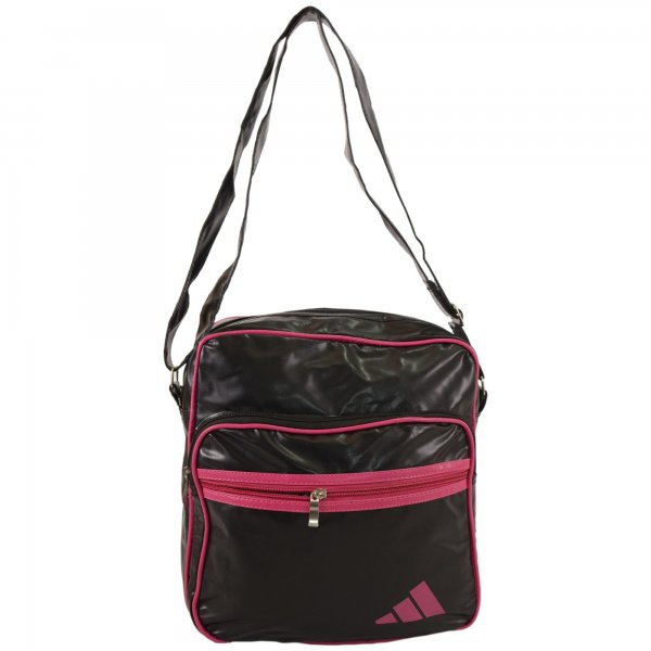 HB-PV-A-02 BLACK/PINK FAUX LEATHER HANDBAG