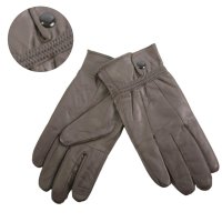 8910 DARK GREY LEATHER GLOVES SMALL