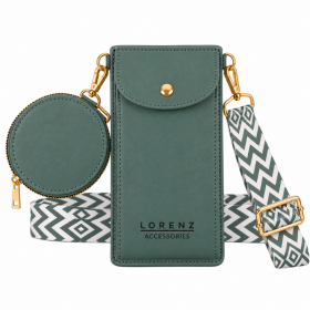 7275 Moss Green Lorenz Faux Leather H'bag With Coin Purse (New)