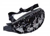 JBBB24 Black Bumbag with reversible sequins