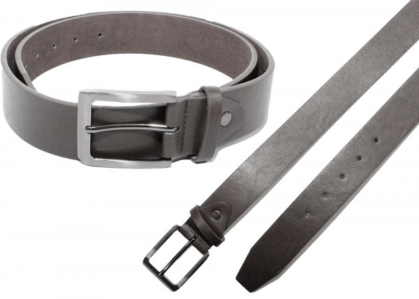 2761 BLACK 1.5 Leather grn Belt wt Brushed Nickl Buc M (32"-36")
