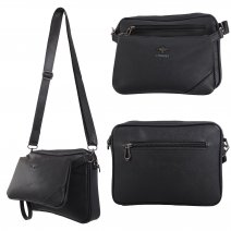 6890 BLACK SHOULDER BAG