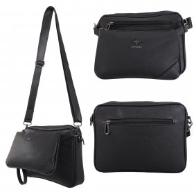 6890 BLACK SHOULDER BAG