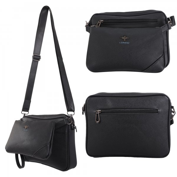 6890 BLACK SHOULDER BAG